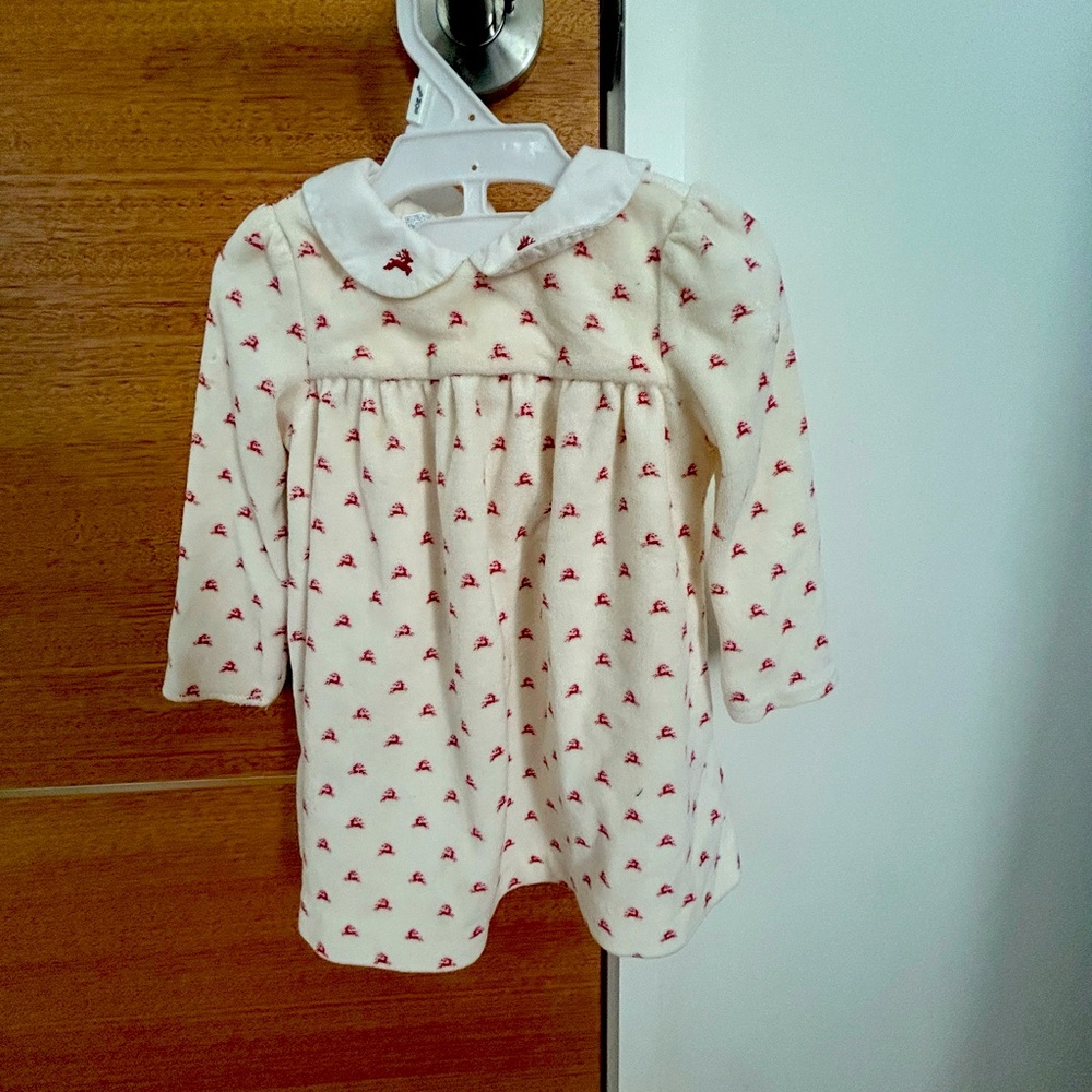 Get your baby ready for the holidays in this cute Ralph Lauren reindeers dress.